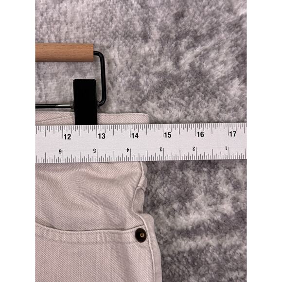 Apiece Apart Jeans 8 Womens High Rise Cropped Wide Leg Beige Denim - Picture 4 of 8